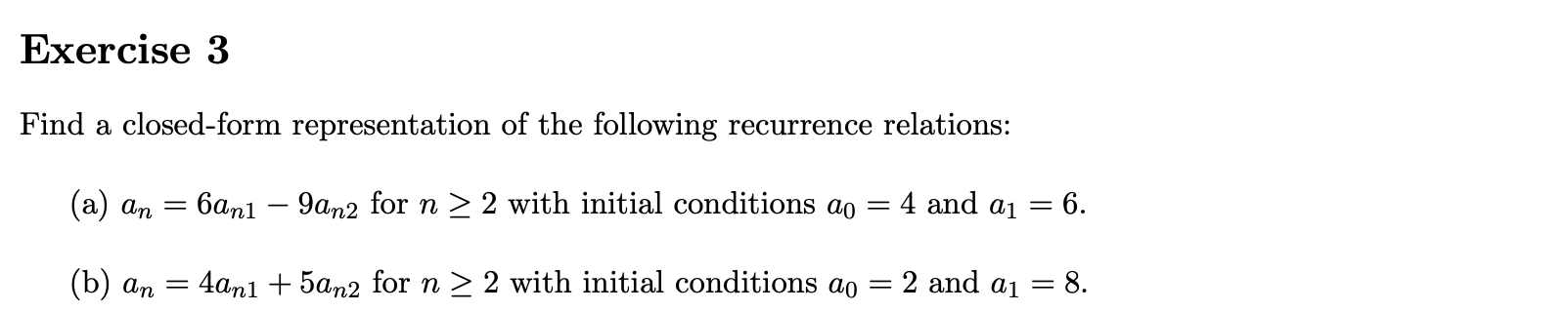 Solved Find A Closed-form Representation Of The Following | Chegg.com