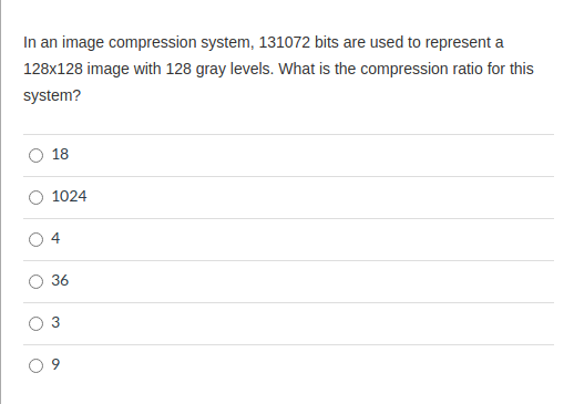 In An Image Compression System Bits Are Used Chegg Com