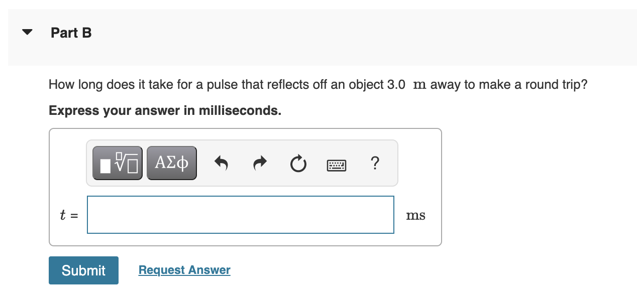 Solved The motion detector used in a physics lab sends Part