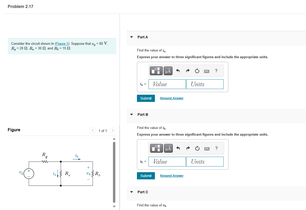 Solved Consider The Circuit Shown In (Figure 1). Suppose | Chegg.com