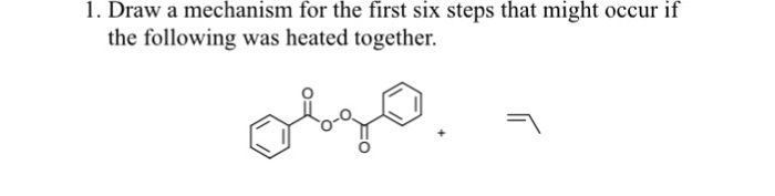 Solved 1. Draw a mechanism for the first six steps that | Chegg.com