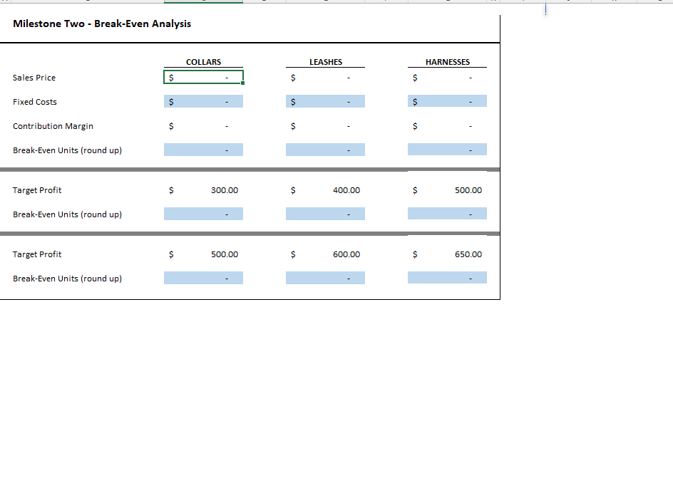 Solved Milestone Three Statement Revenue Collars