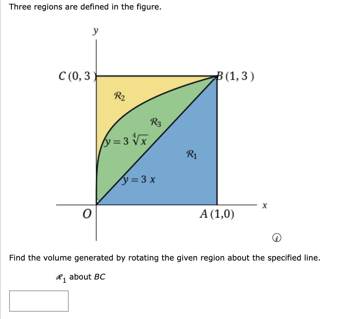 Solved Three Regions Are Defined In The Figure.The X Y | Chegg.com