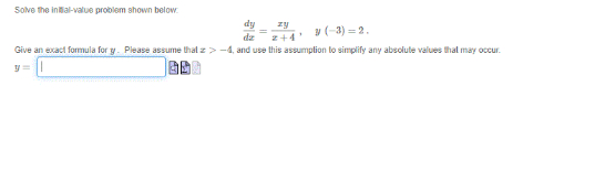 Solved Solve the in 5 ﻿al-value problem shown | Chegg.com