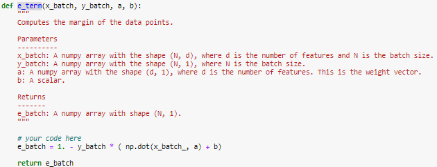 Solved Write a function e_term that takes the following | Chegg.com