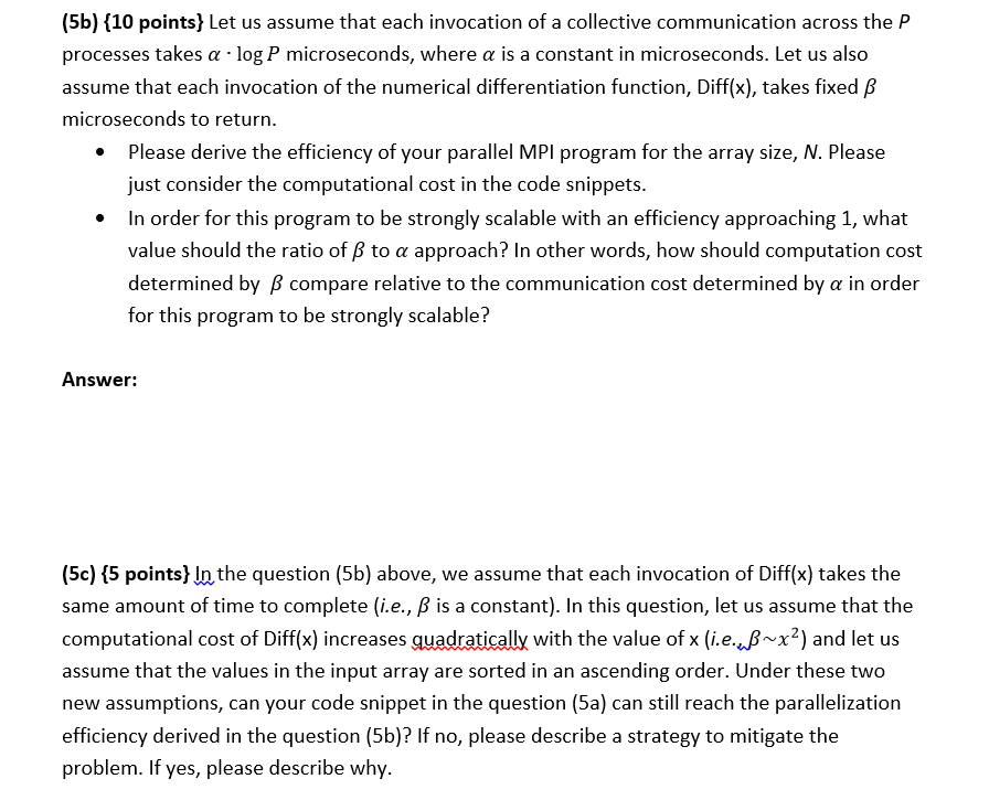 Question 5: The trapezoidal rule algorithm performs | Chegg.com