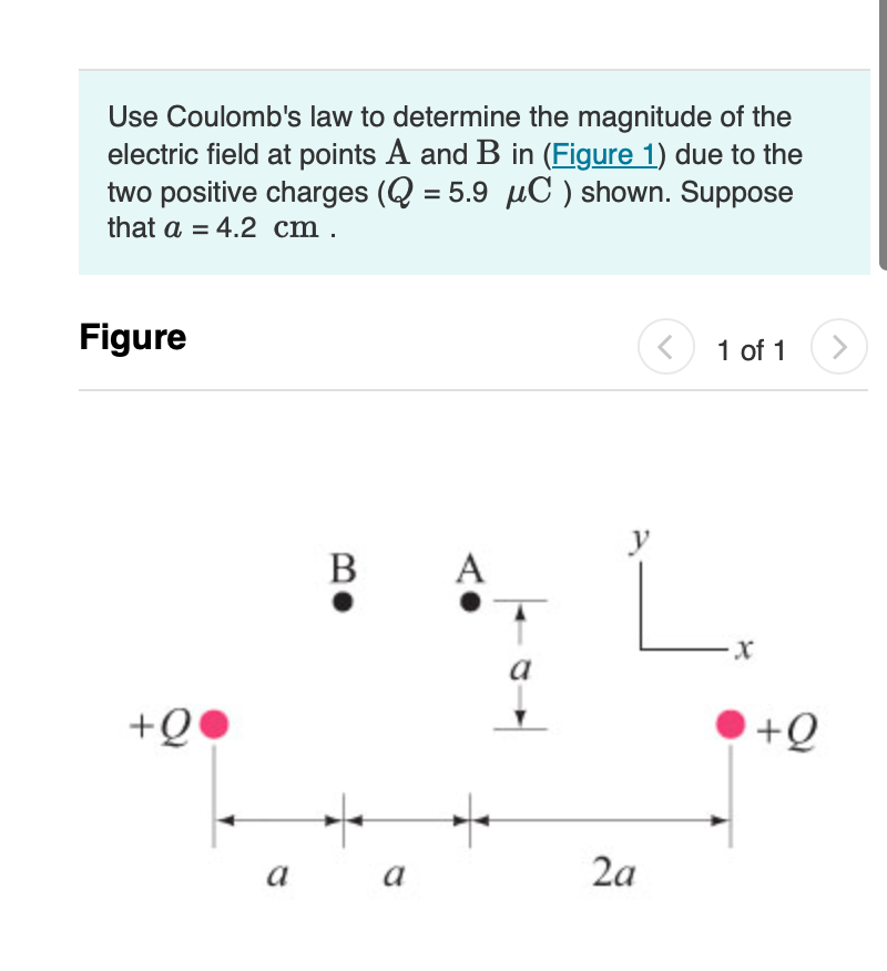 Solved A) Determine the magnitude of the electric field at | Chegg.com