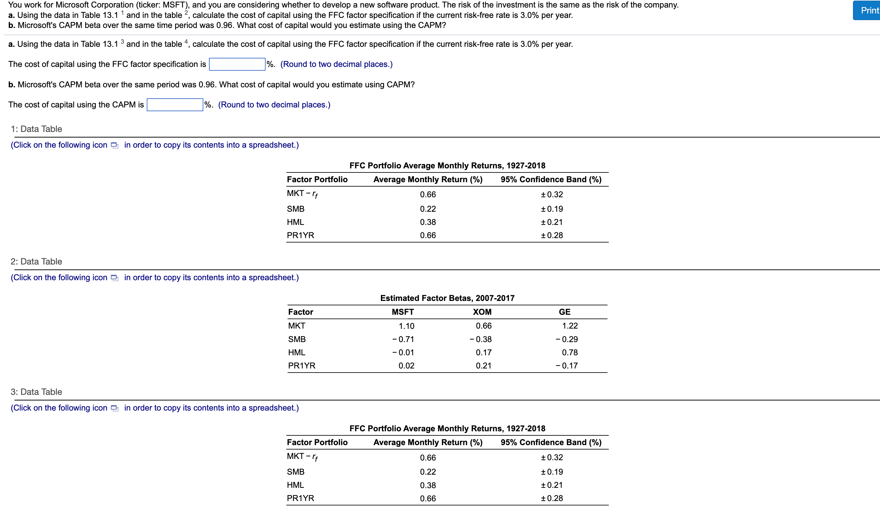 You Work For Microsoft Corporation (ticker: MSFT), | Chegg.com