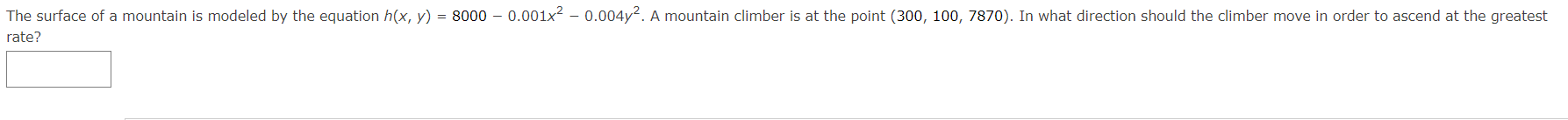 Solved The surface of a mountain is modeled by the equation | Chegg.com