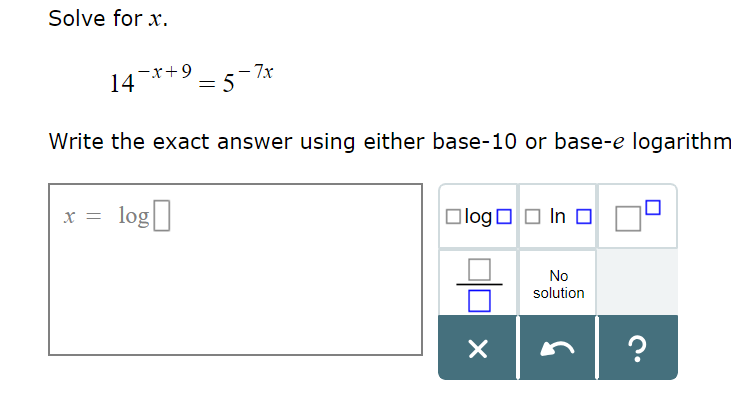 Solved Solve for x. 14+- Write the exact answer using either | Chegg.com