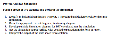 Project Activity: Simulation Form a group of two | Chegg.com