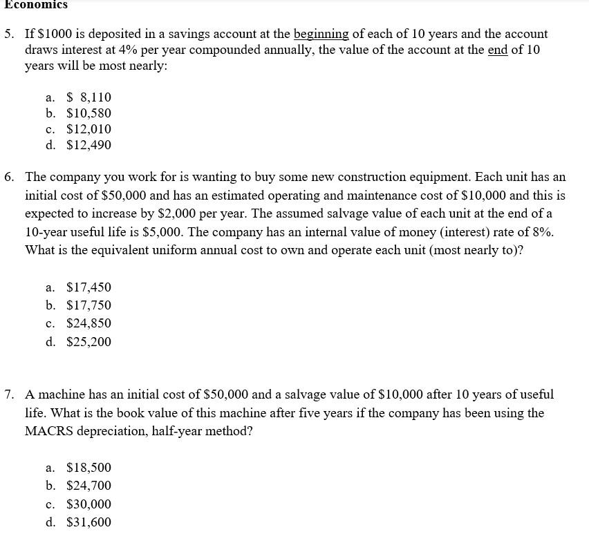 solved-economics-5-if-1000-is-deposited-in-a-savings-chegg