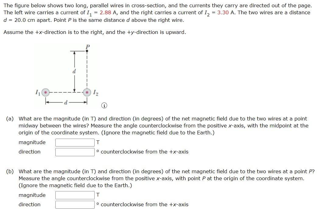 Solved The figure below shows two long, parallel wires in | Chegg.com