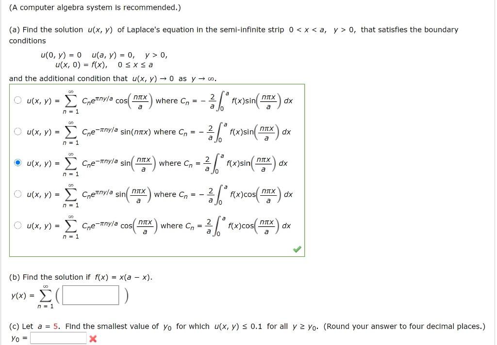 Solved (A computer algebra system is recommended.) (a) Find | Chegg.com