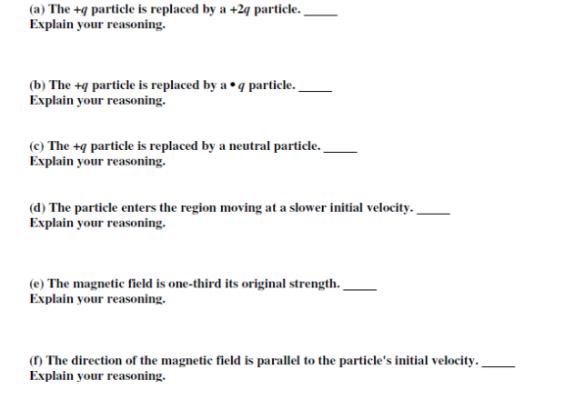 A positively charged particle moving at a constant | Chegg.com