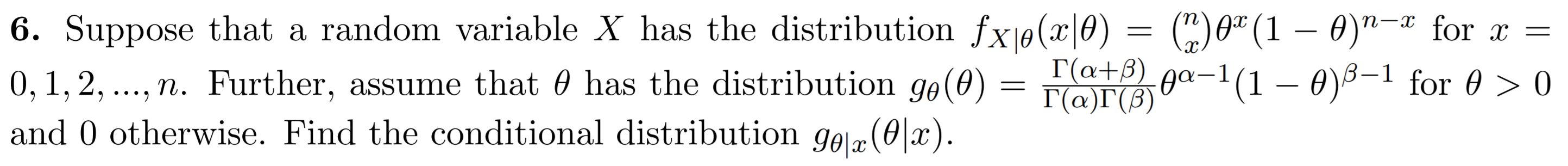 Solved 6. Suppose that a random variable X has the | Chegg.com