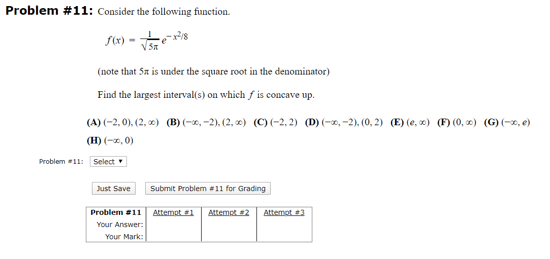 Solved Problem #11: Consider the following function. f(x) = | Chegg.com