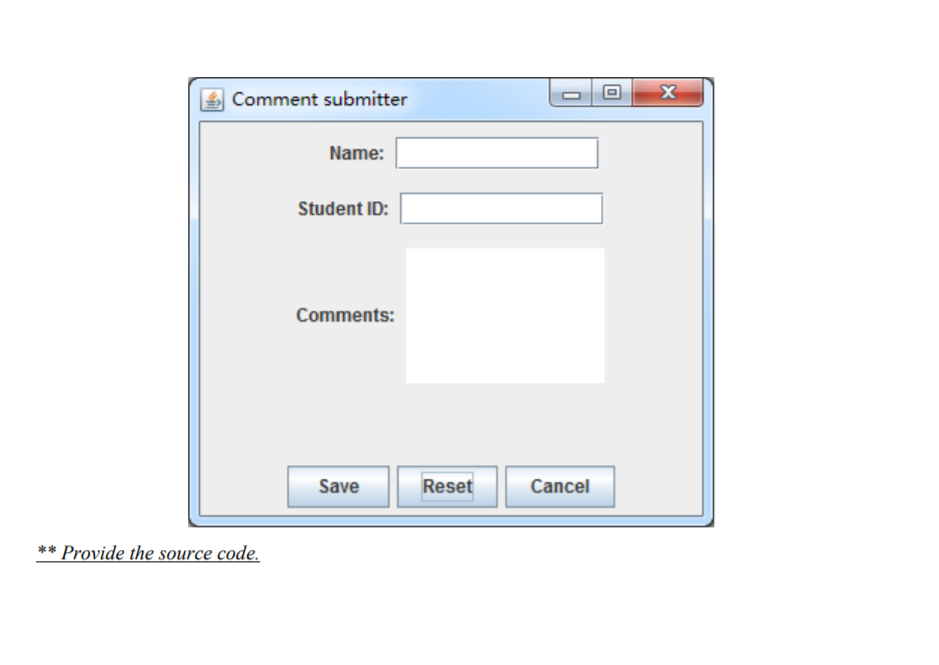 Solved 3. Write a GUI program, following the figure below. | Chegg.com
