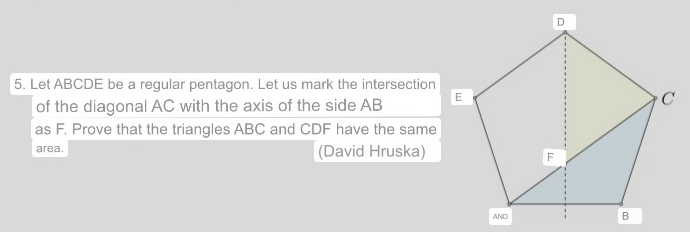 Solved 5. Let ABCDE Be A Regular Pentagon. Let Us Mark The | Chegg.com