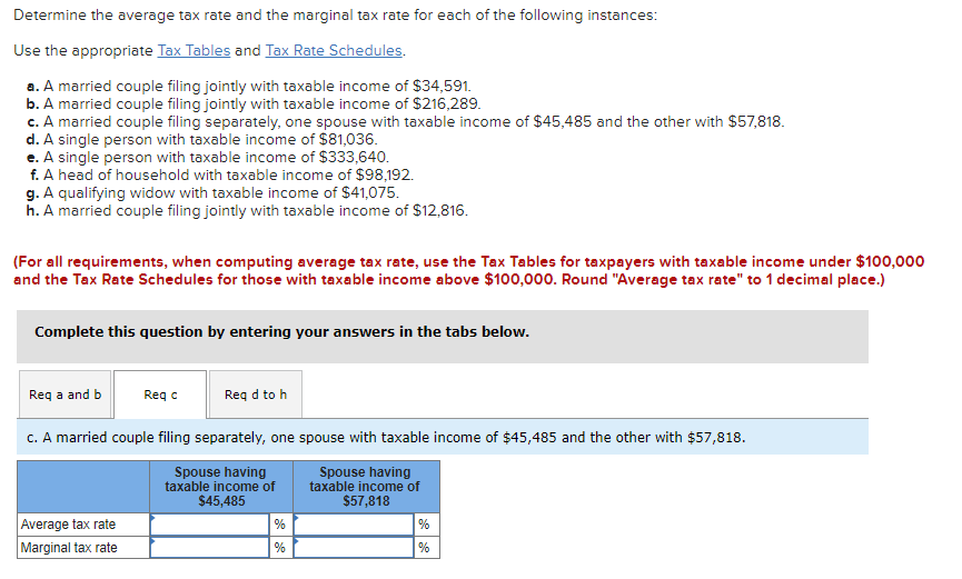 determine-the-average-tax-rate-and-the-marginal-tax-chegg