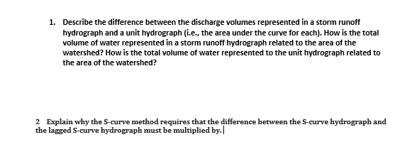 Solved 1. Describe the difference between the discharge | Chegg.com