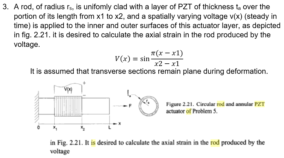 Solved 3. A rod, of radius rs, is unifomly clad with a layer | Chegg.com