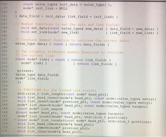 solved this is python code for , please put the ... Solved Use the Linked List toolkit provided in nodel h and | Chegg.com