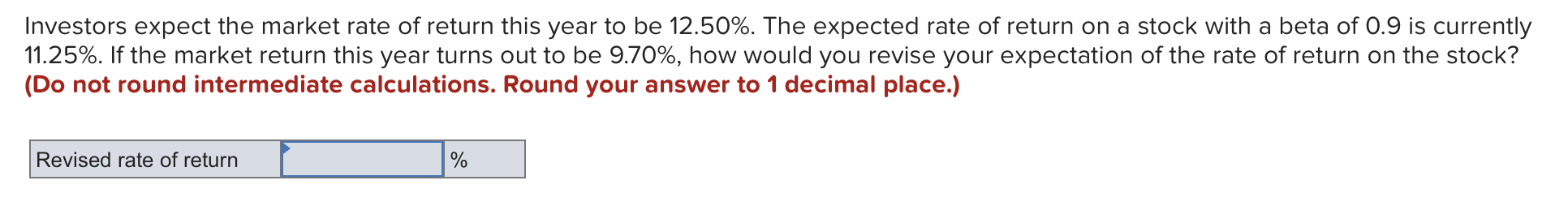 Solved Investors expect the market rate of return this year | Chegg.com