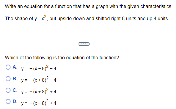 Solved Write an equation for a function that has a graph | Chegg.com
