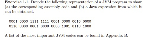 Solved Exercise 1-1. ﻿Decode the following representation of | Chegg.com