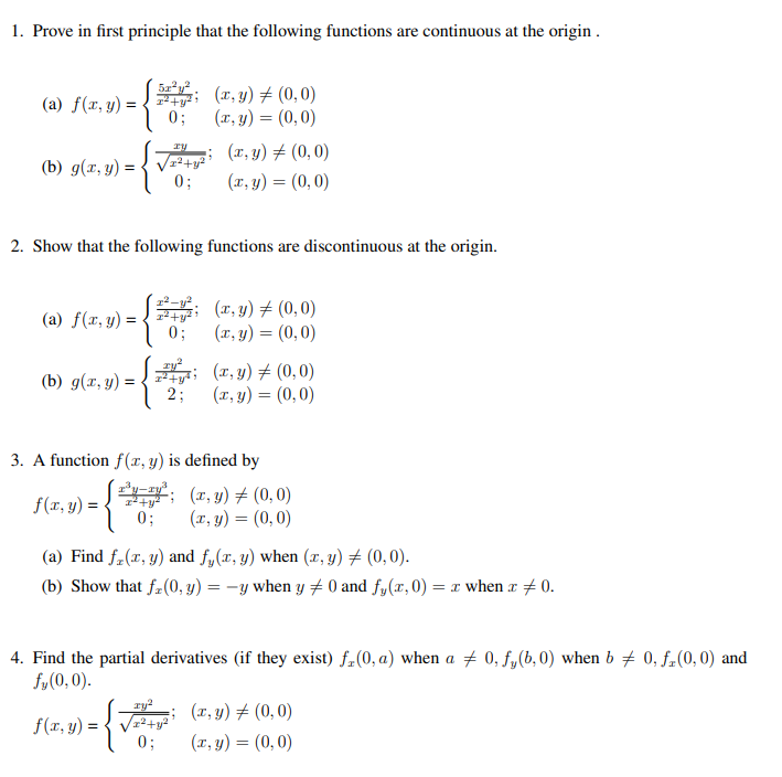 Solved Prove in first principle that the following functions | Chegg.com