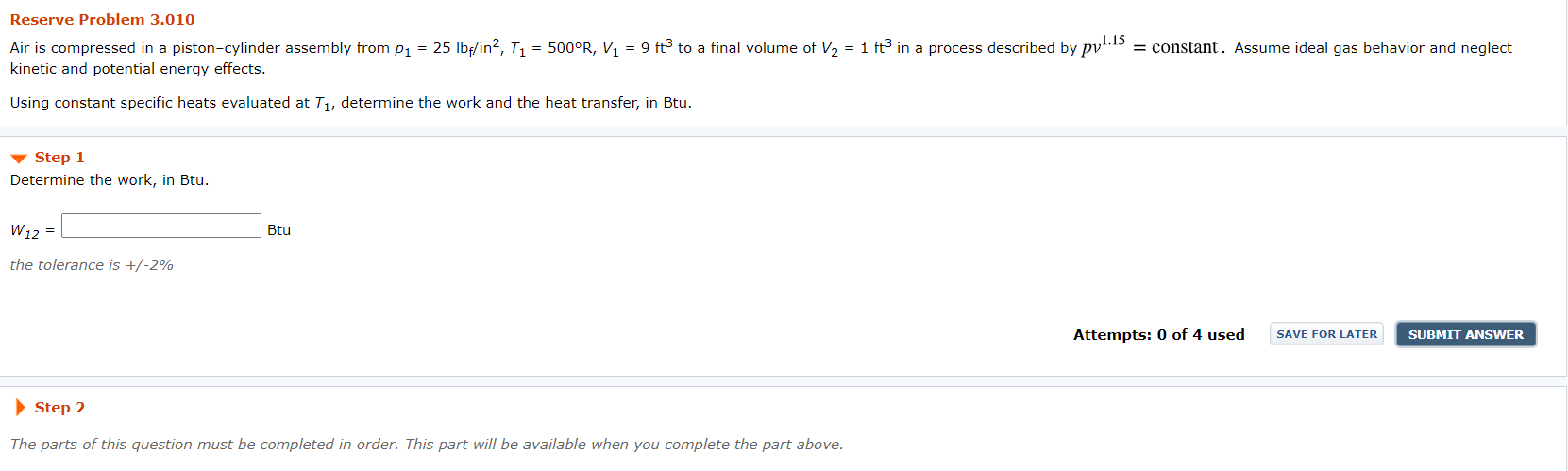 Solved Reserve Problem 3.010 Air is compressed in a | Chegg.com
