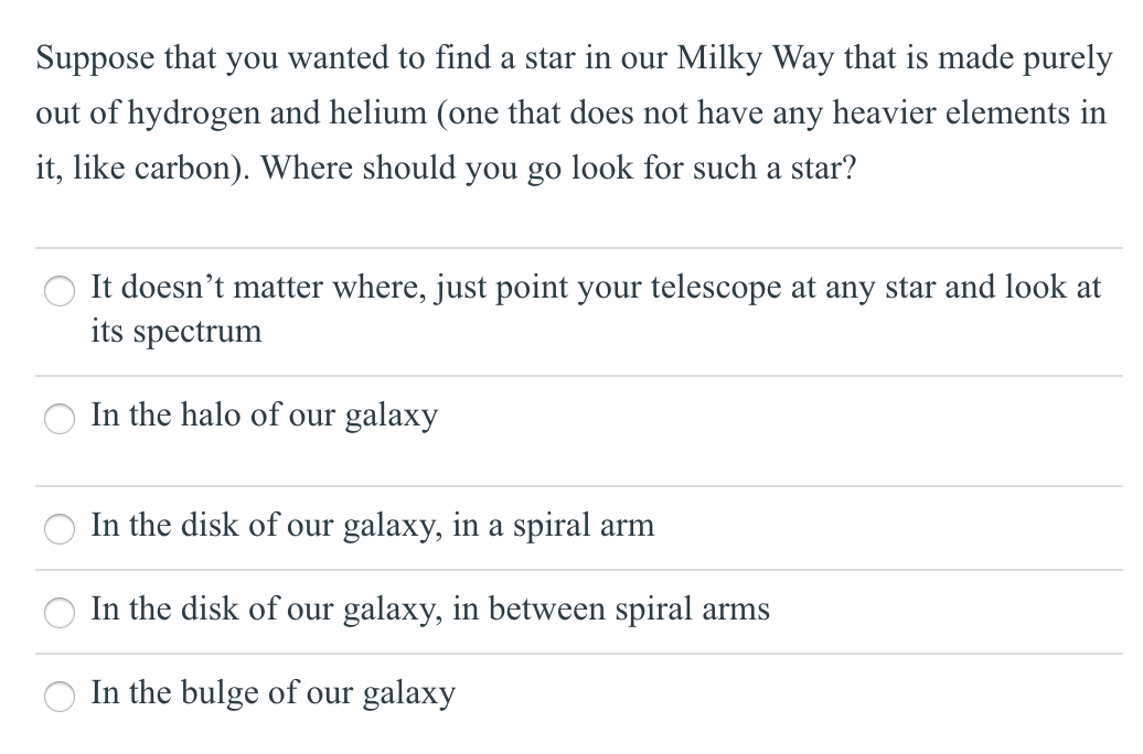Solved Suppose that you wanted to find a star in our Milky | Chegg.com