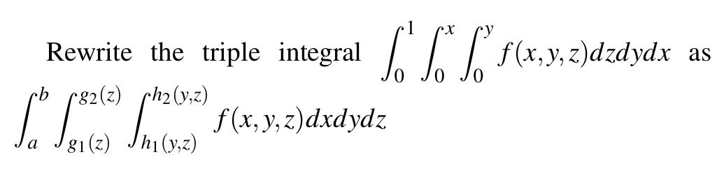 Solved Rewrite The Triple Integral ∫01∫0x∫0yf X Y Z Dzdydx