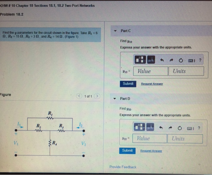 Solved KHW # 10 Chapter 18 Sections 18.1, 18.2 Two Port | Chegg.com