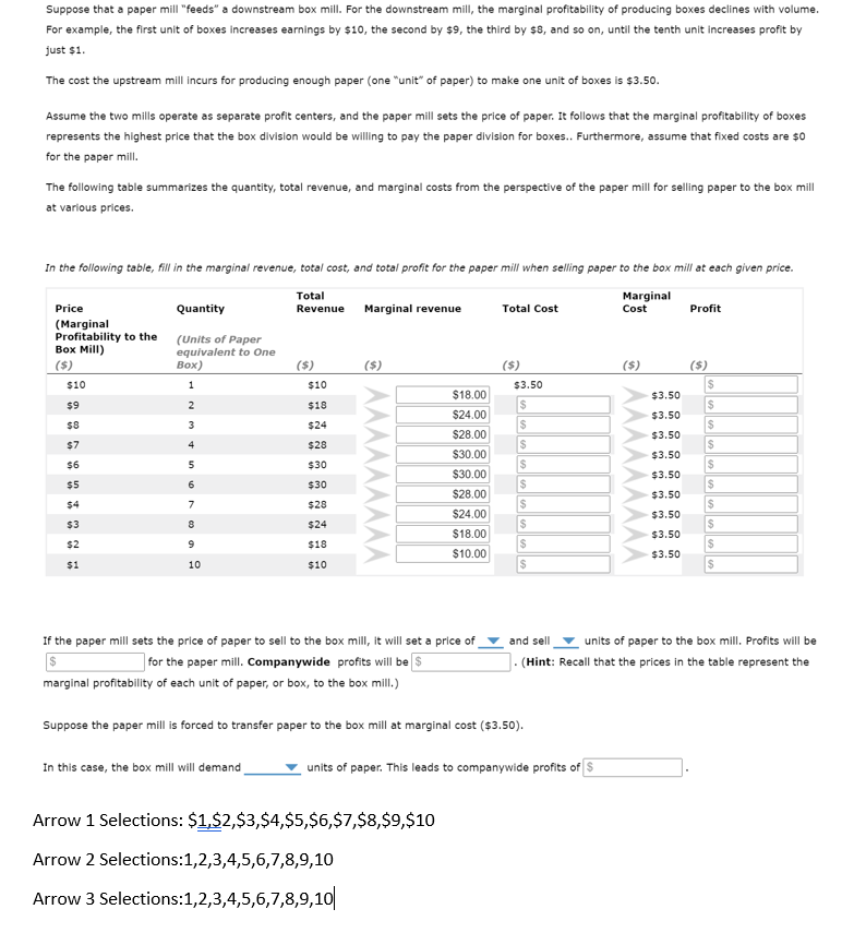 Solved Suppose that a paper mill "feeds" a downstream box