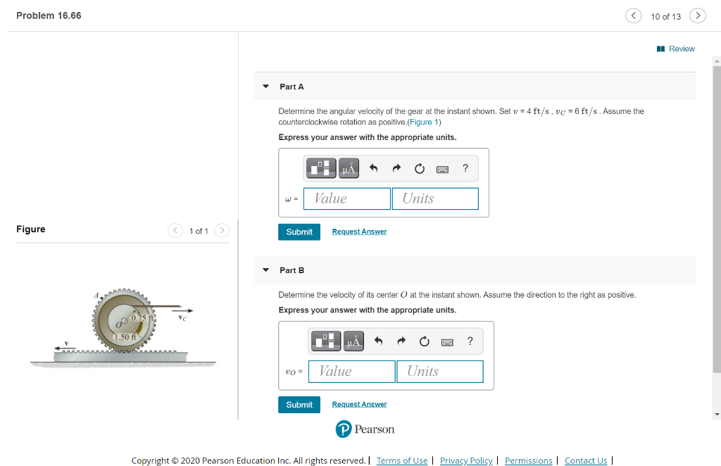 Solved Problem 16.66 10 of 13 Review Part A Determine the | Chegg.com