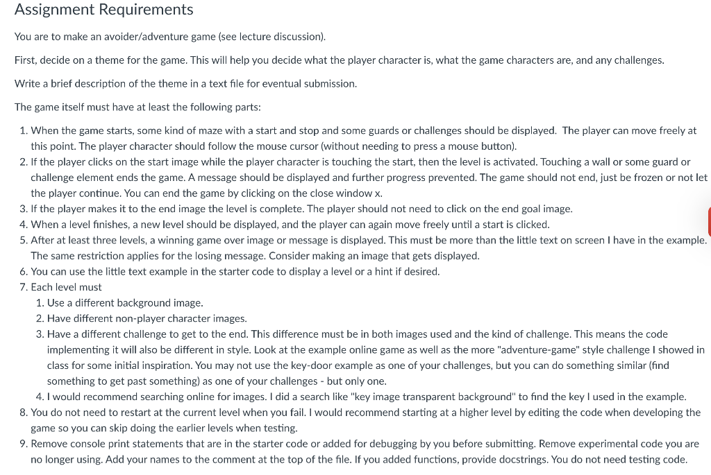 Solved Assignment Goals The goals of this assignment are to | Chegg.com