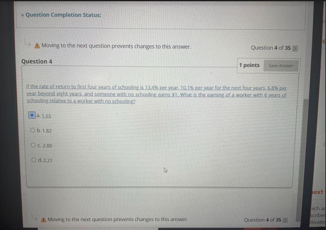 Solved Question Completion Status: A Moving to the next | Chegg.com