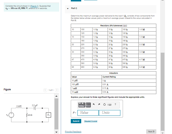 Solved Part A Consider the circuit shown in (Figure 1). | Chegg.com