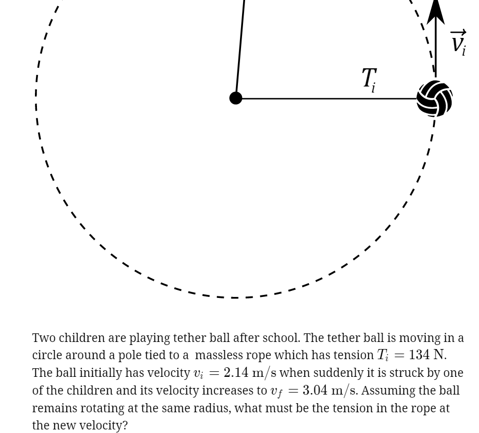 Solved Τ ) Two children are playing tether