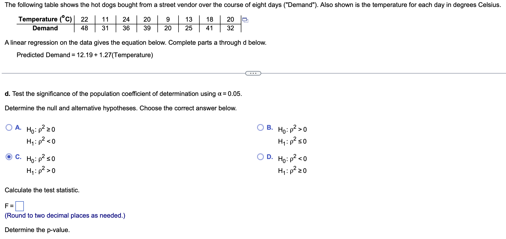 Solved A linear regression on the data gives the equation | Chegg.com