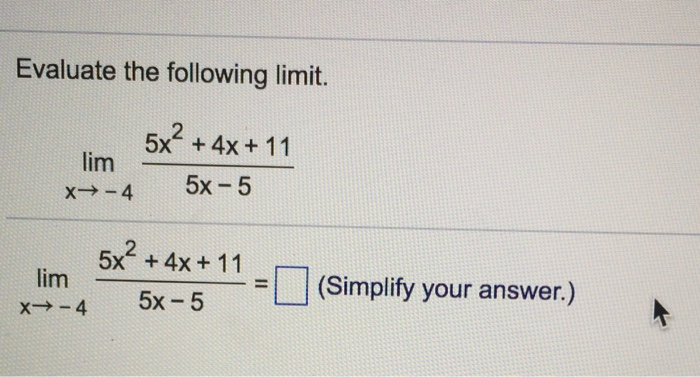 Solved Evaluate The Following Limit Lim X Rightarrow 4