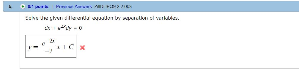 Solved I need help solving these DE problems please include | Chegg.com