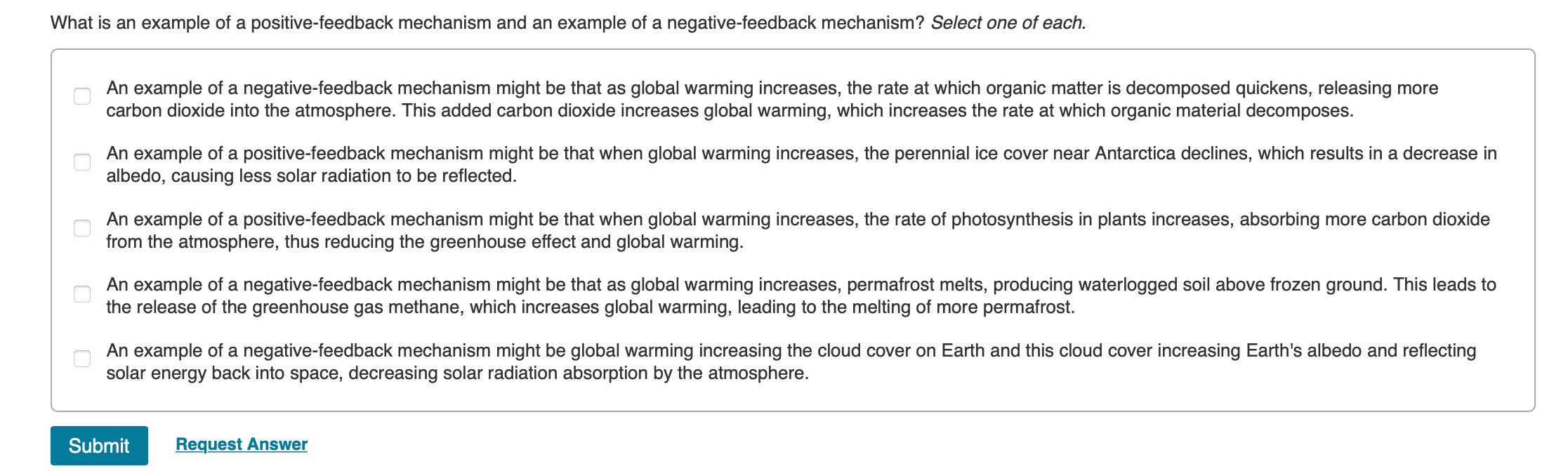 example of positive feedback mechanism class 10