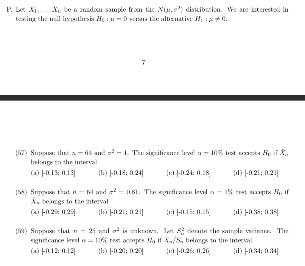 Solved P. Let X1,...,Xn Be A Random Sample From The | Chegg.com