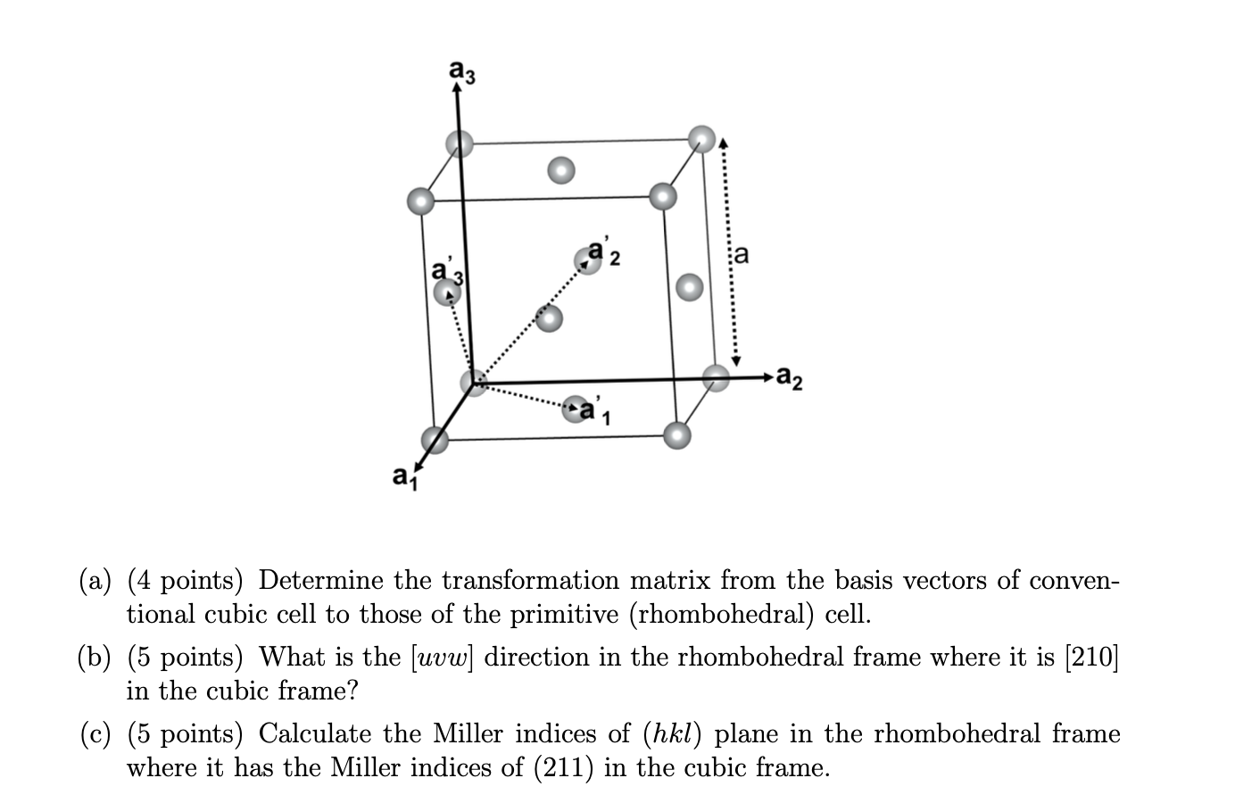 Solved The Direct Basis Vectors Of Fcc Primitive | Chegg.com