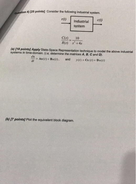 Solved question 4) 125 points] Consider the following | Chegg.com