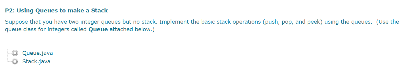Solved In JAVA below is Queue code public class Queue { | Chegg.com