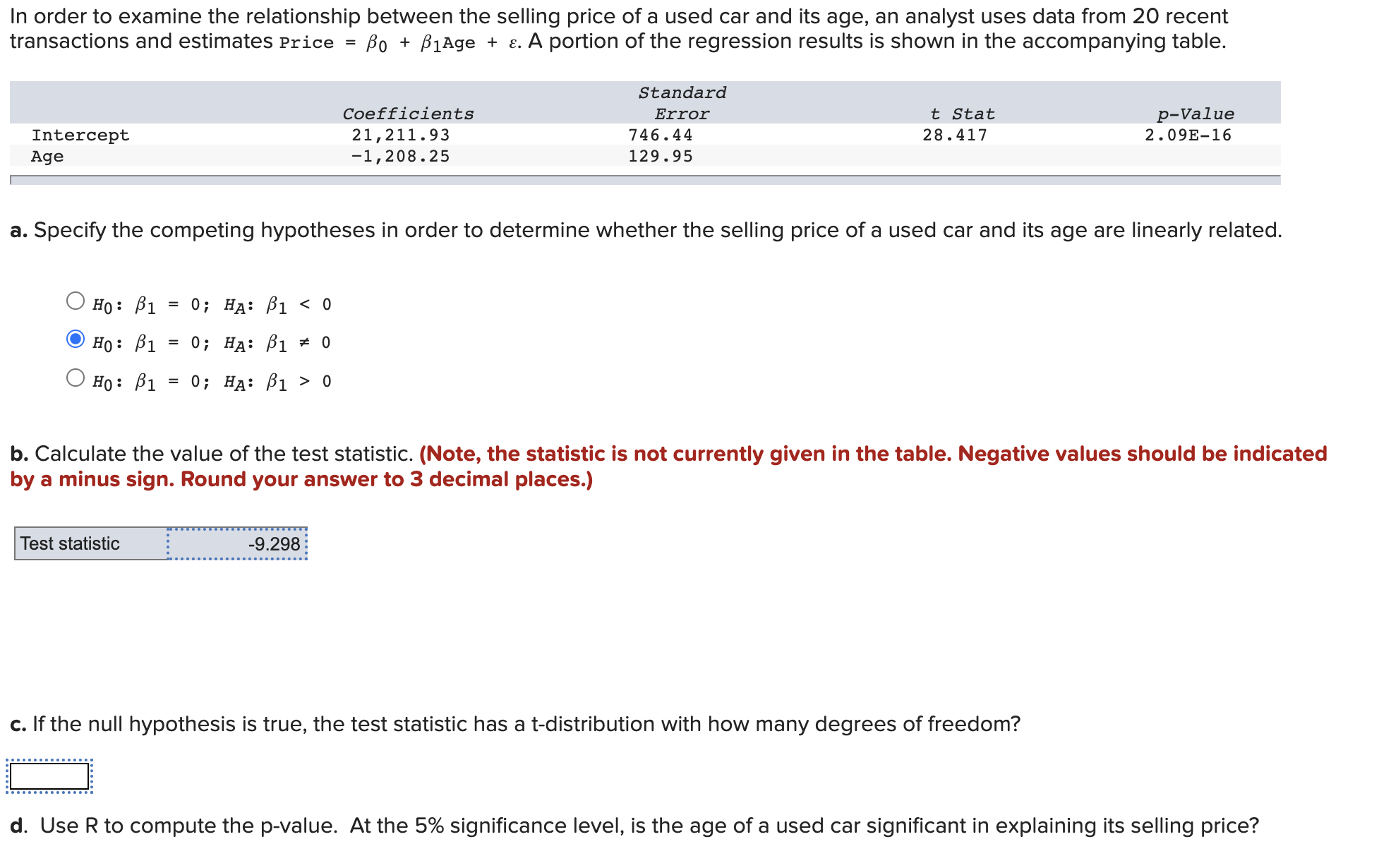 Solved In Order To Examine The Relationship Between The | Chegg.com